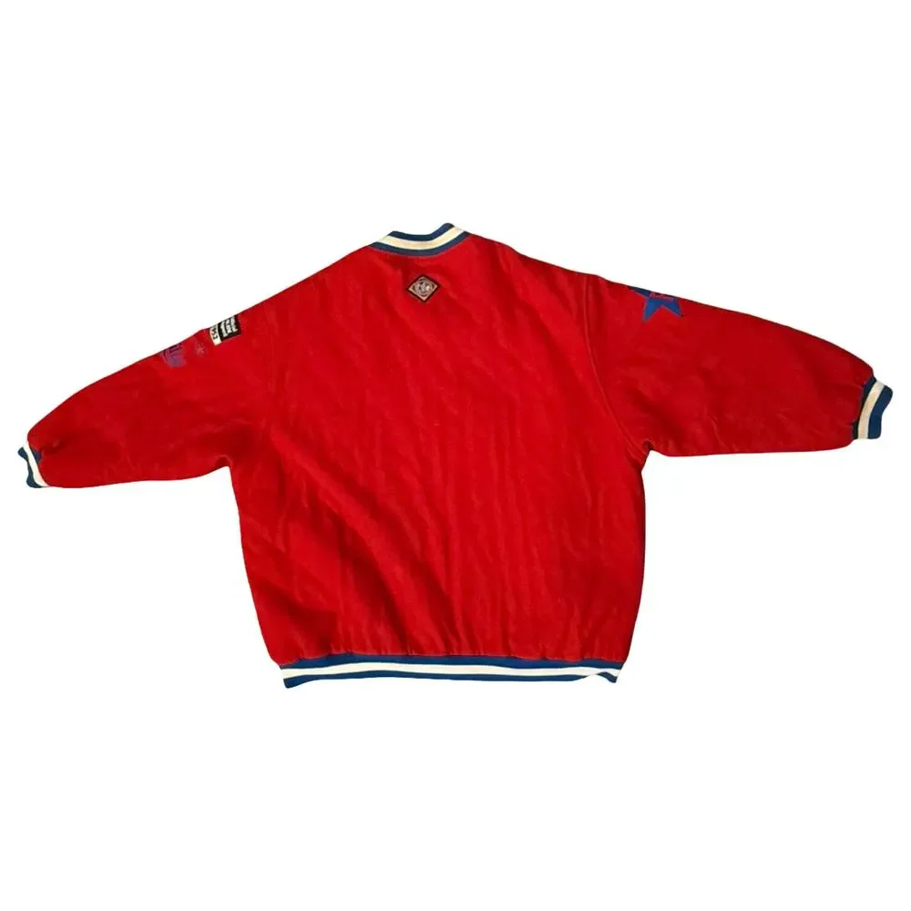 Vintage Philly Stars Red Blue Baseball Negro Leagues Wool Letterman Jacket 6XL